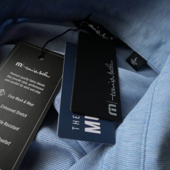 Travis Mathew Lt Blue NBC American Century Polo (L) NEW! ⛳️ - Picture 4 of 12